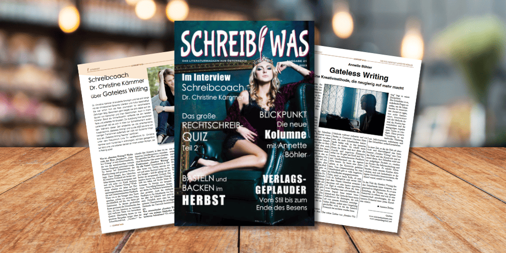 Das österreichische Literaturmagazin Schreib Was berichtet über Gateless Writing.