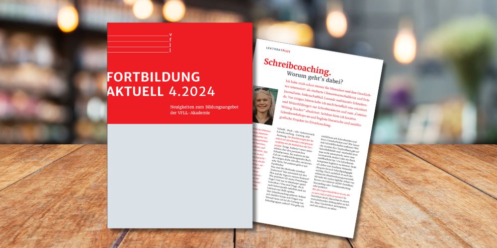 Blogbeitrag zum Thema Schreibcoach, zeigt das Magazin Fortbildung aktuell.