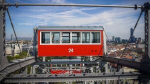Schreibende können in Wien auch einen Ausflug zum Riesenrad machen.