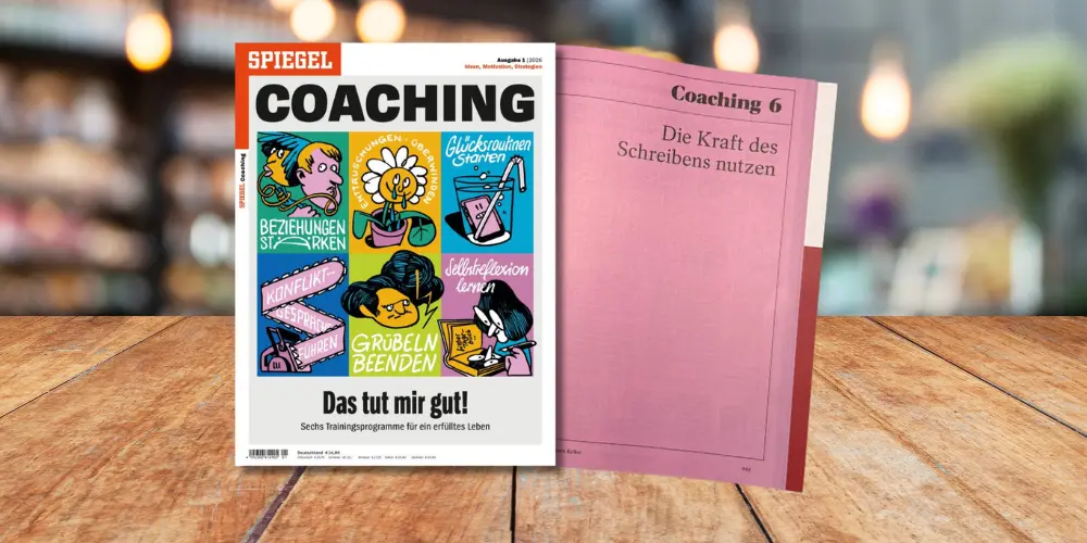 Bild zum Beitrag "Journaling" - zeigt das Cover von SPIEGEL Coaching.